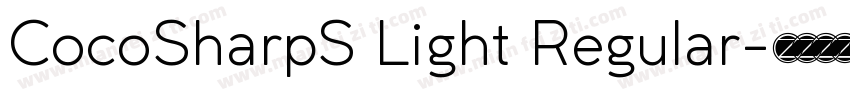 CocoSharpS Light Regular字体转换